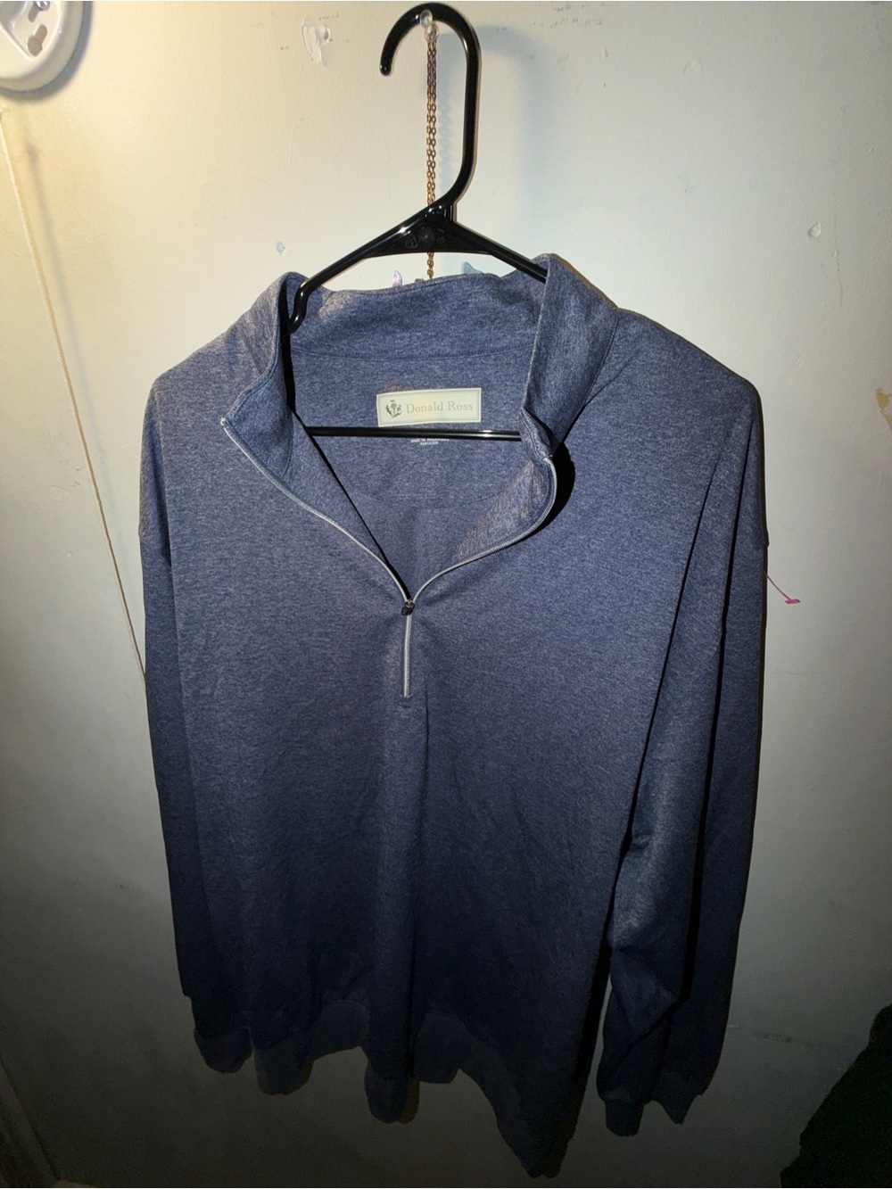 Donald Ross Navy Quarter-Zip Sweater